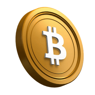 Poševno postavljen kovanec Bitcoin (BTC) v podobi hero razdelka